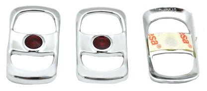 Set of 3 Rocker Switch Covers for Freightliner (UP#42054) Red Jewel Plastic