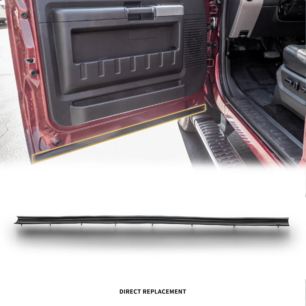 Door Lower Weatherstrip Seal for Ford Excursion F-250 F-350 F-450 (2000–2005)