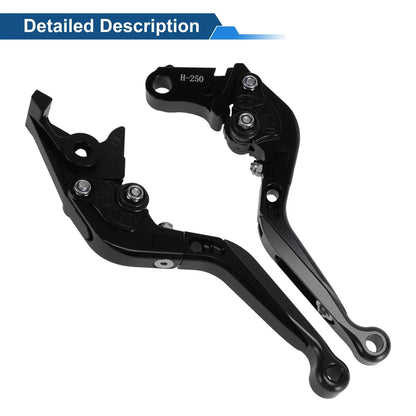 Adjustable Brake Clutch Lever for Honda Rebel 300 (2017–2022) Solid Black
