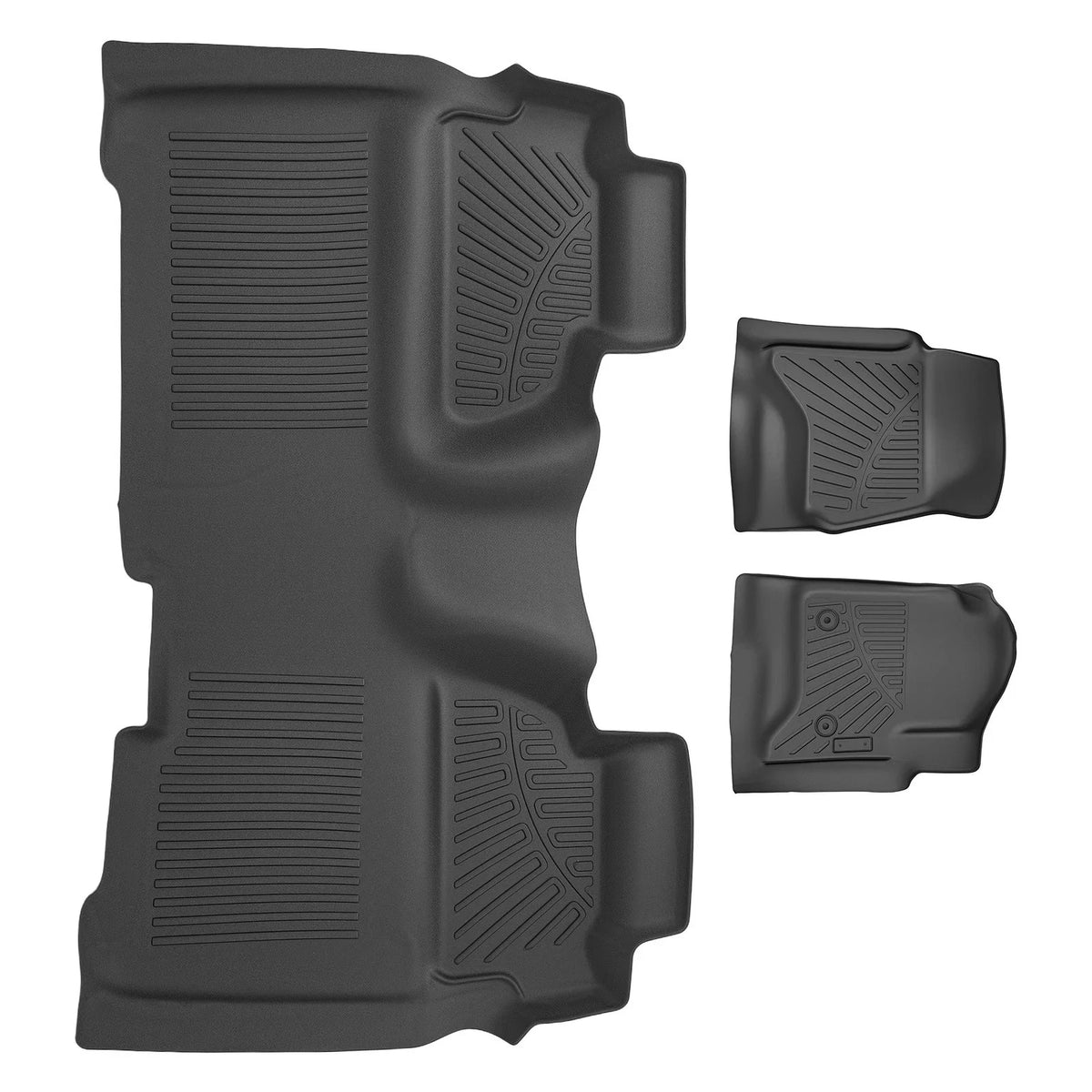 Set of 2 Waterproof Floor Liners for GMC Sierra Denali 2500HD (2015–2019)
