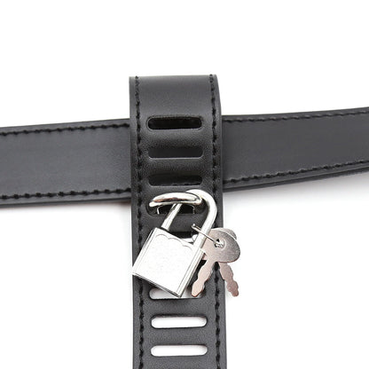 Lockable Male Chastity Device for Underwear Restraints