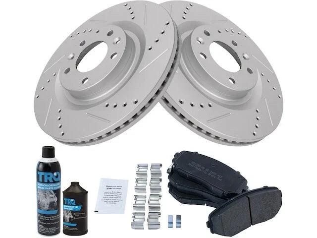 Front Brake Pad and Rotor Kit for Mazda CX-9 (2007–2015) QW581QT