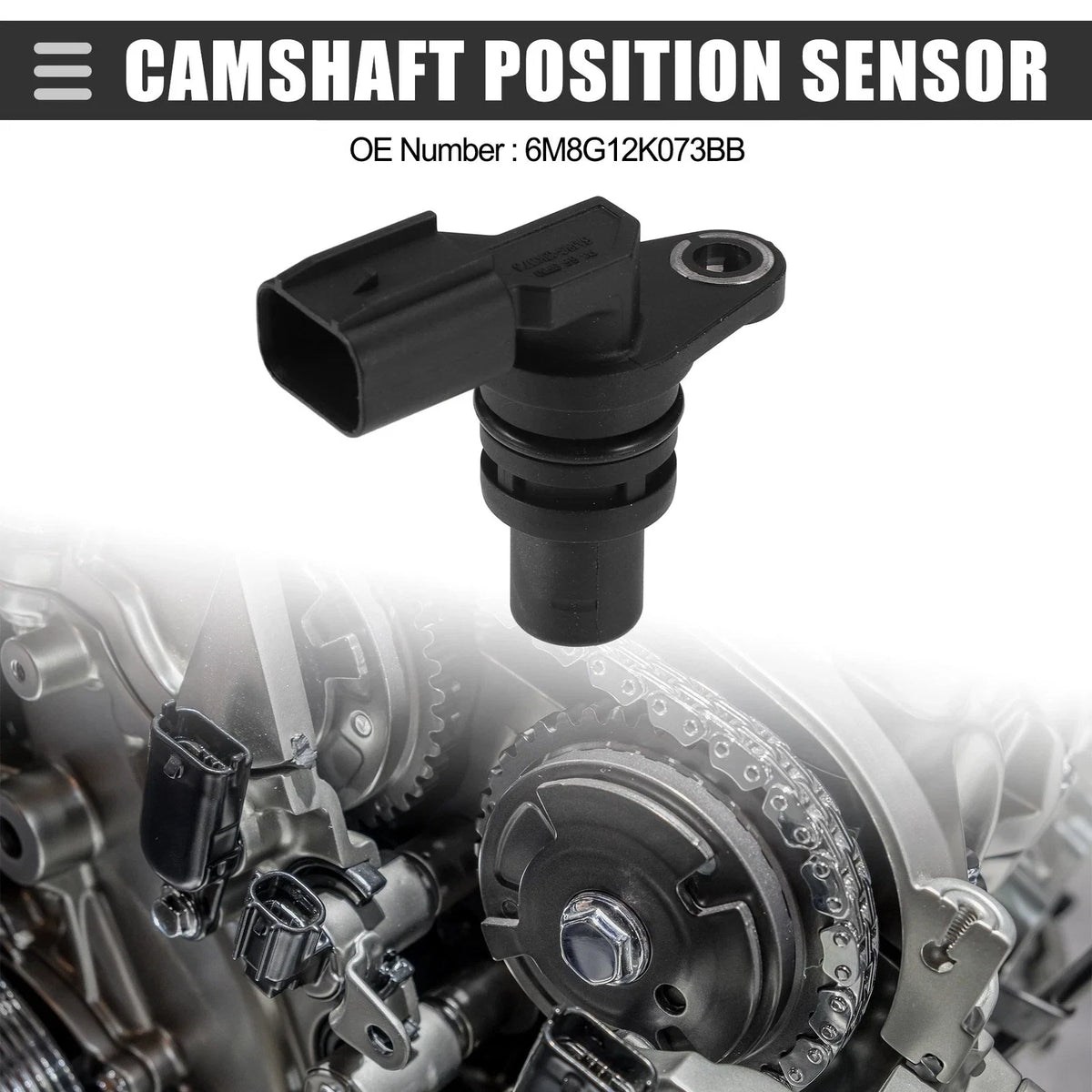 Camshaft Position Sensor for Ford Escape (2009–2018) No. 6M8G12K073BB