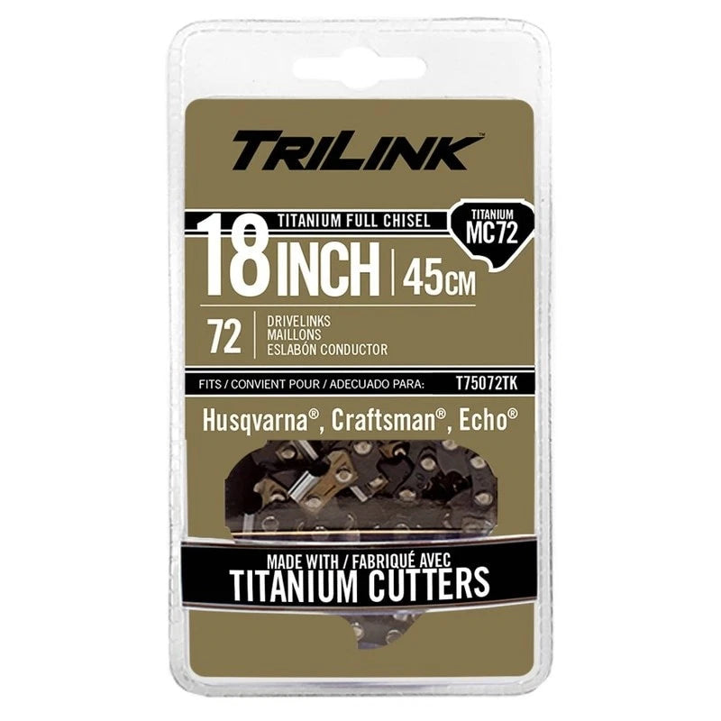 Chainsaw Chain .325 .050 72DL 18in for Chainsaws (72 Stens T75072TK)