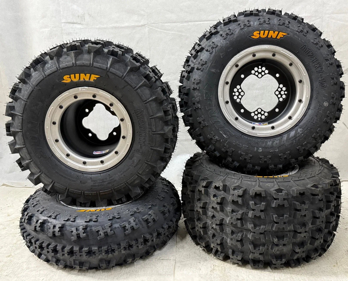 DWT G3 Beadlock Wheels & Sunf A027 Tires for Yamaha YFZ450 YFZ450R (2004–2023)