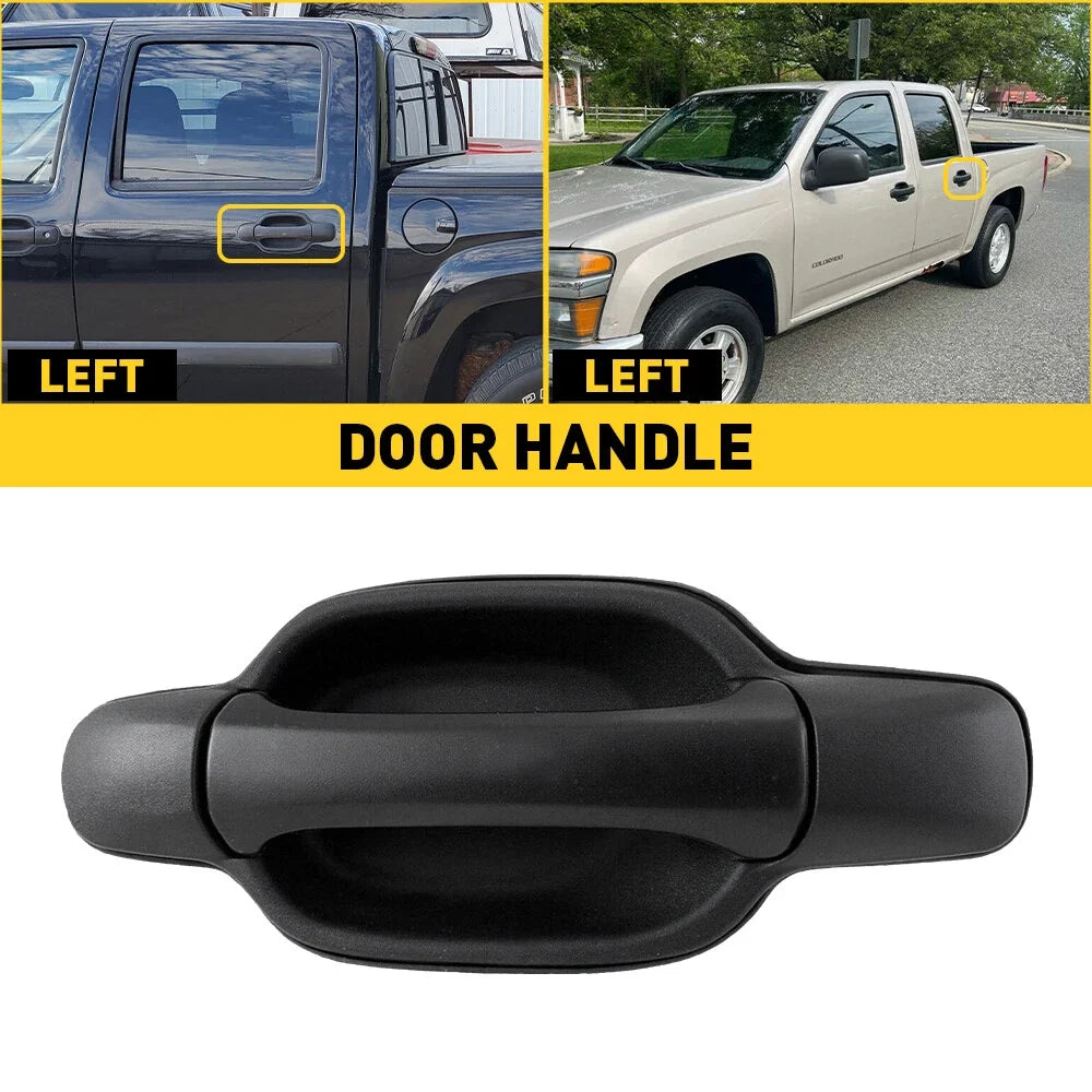 LH Rear Door Handle Black for Chevrolet Colorado GMC Canyon (2004–2012)