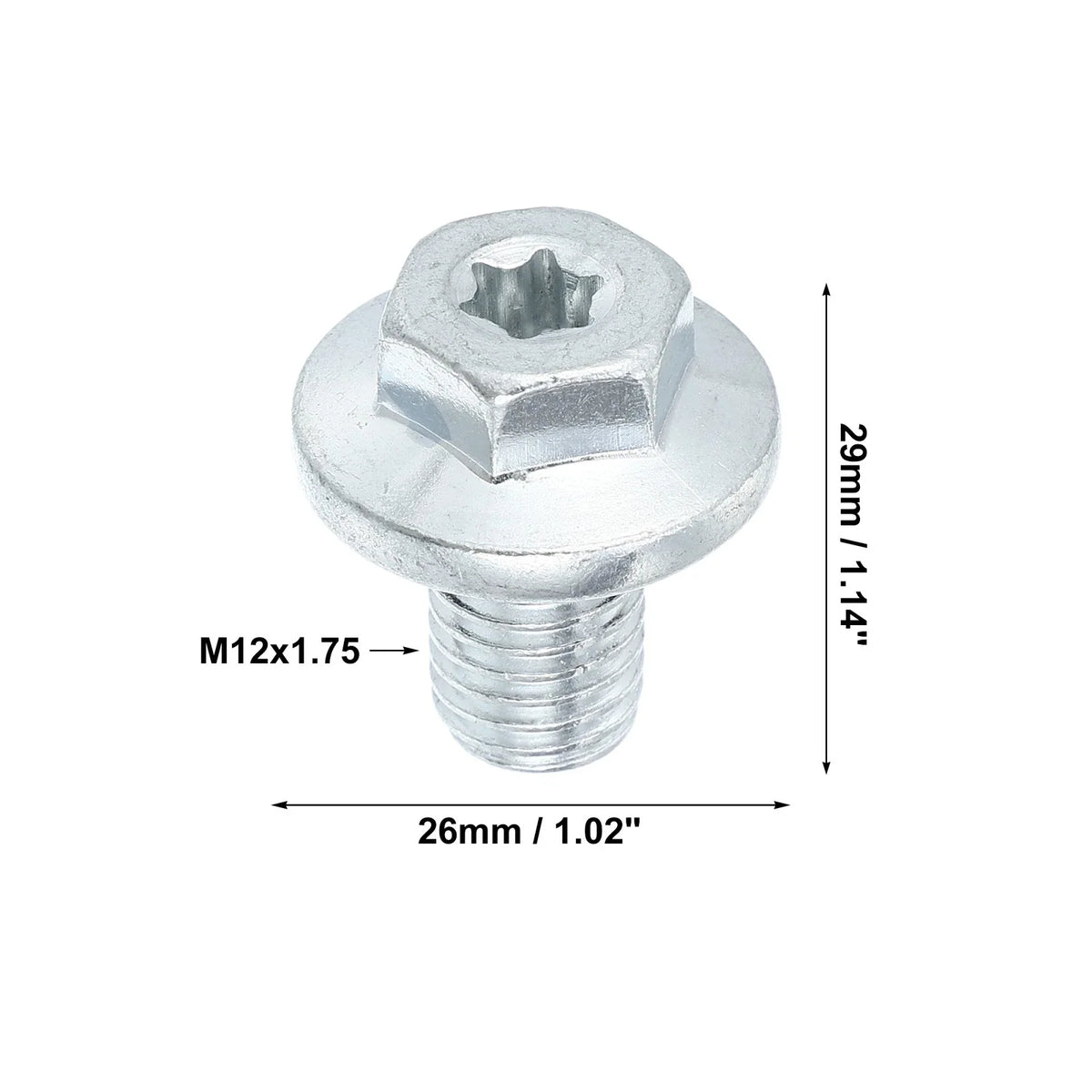 M12x1.75 Engine Oil Drain Plug Screw for Chevrolet Silverado 1500 