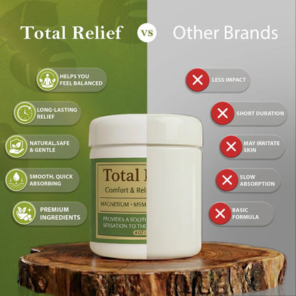Magnesium Cream for HiRelief Total Relief (4 Fl Oz)