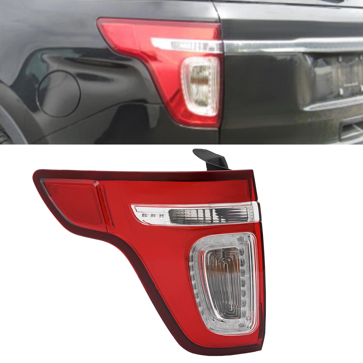Left Halogen Tail Light for Ford Explorer (2011–2015) BB5Z13405C, FO2800226C