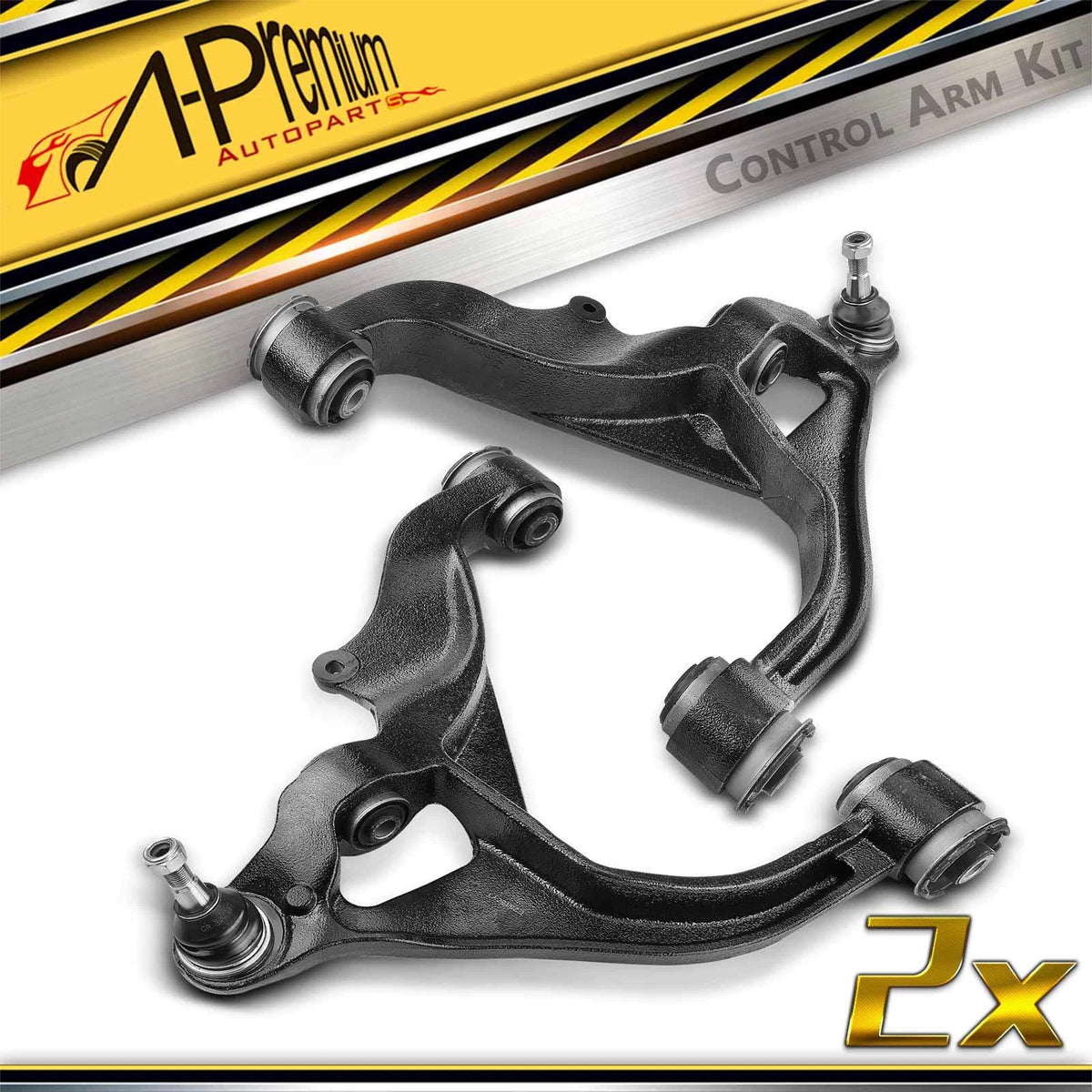 2X Control Arm Ball Joint Assembly for Dodge Ram 1500 (2006–2010) - 4877199AA, 4877199AC, 55366439AC, 55366439AD, 55366439AE, RK641504, RK621602
