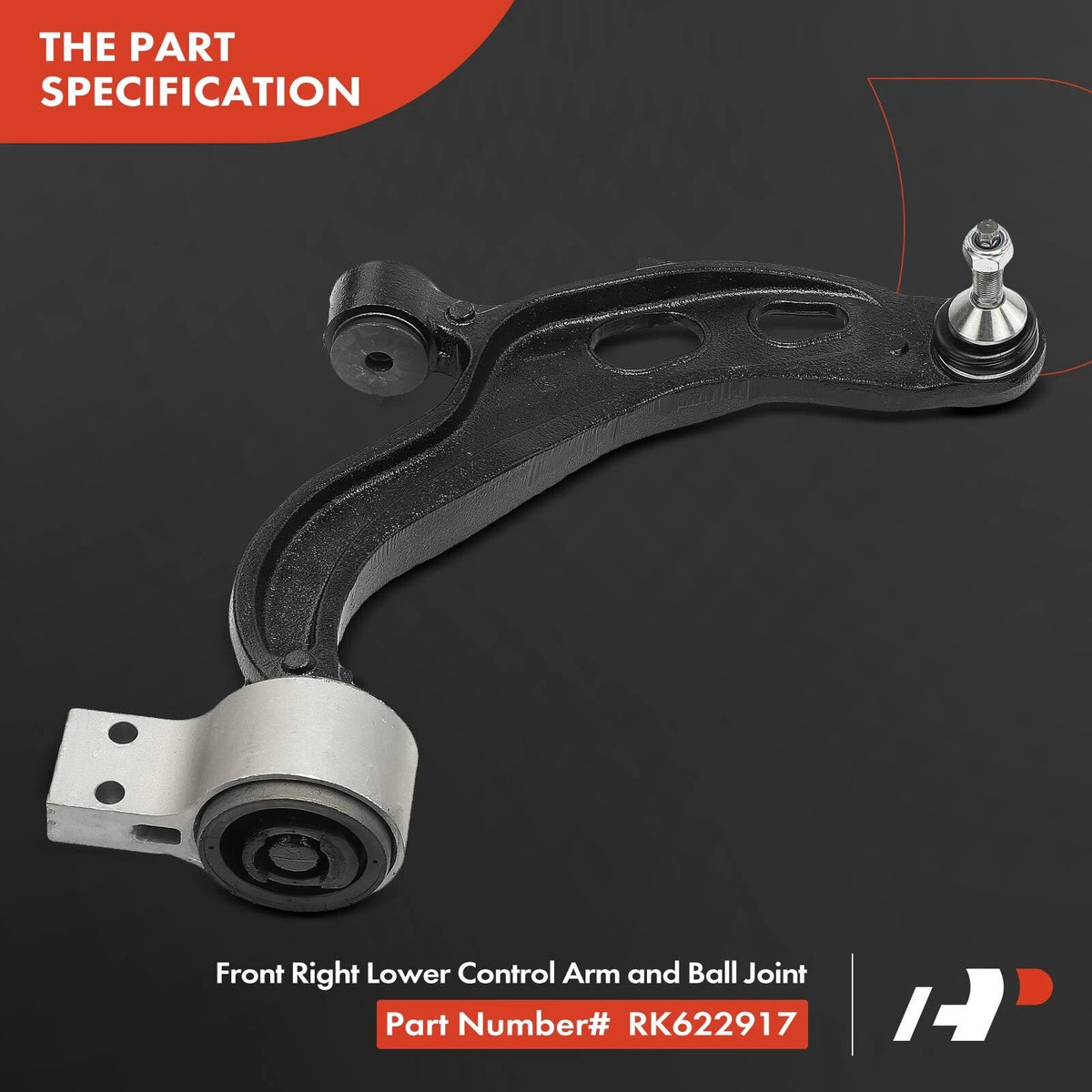 Set of 4 Front Lower Control Arms for Ford Flex Taurus (2012–2019) MS401186, 528-353, X15CJ0836