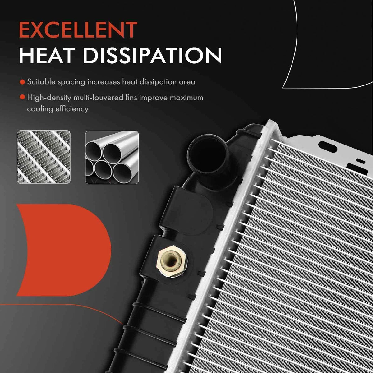 Radiator with Trans Oil Cooler for Ford Crown Victoria (1991–1992)