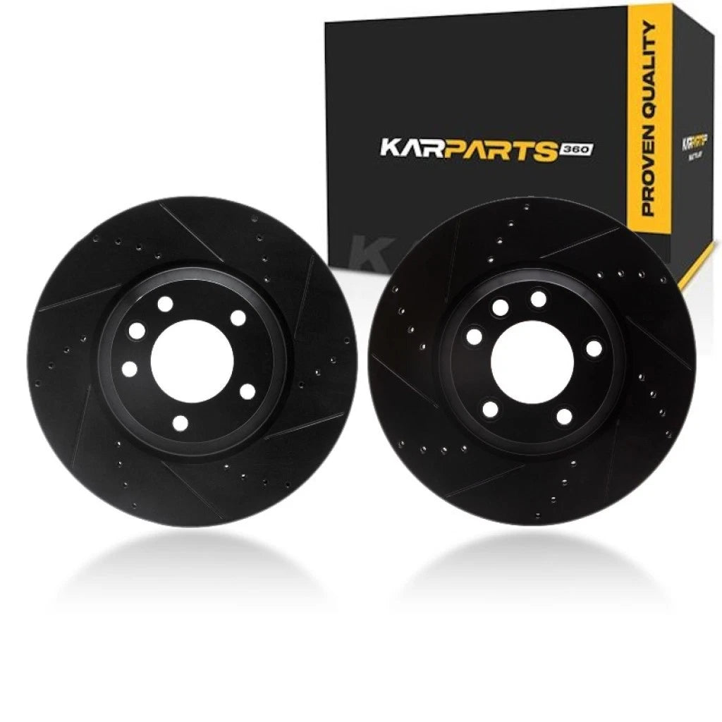 Rotor Set for Audi Q7 (2007–2015) | Drilled and Slotted | ALX-PAU-DF-8002-74008-CLA1