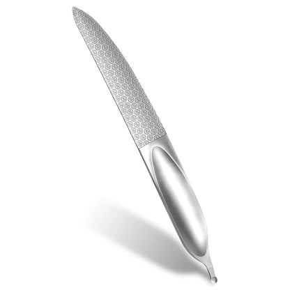 Curved Nail File for Toenails (4.9 Inch, Stainless Steel, Double-Sided)