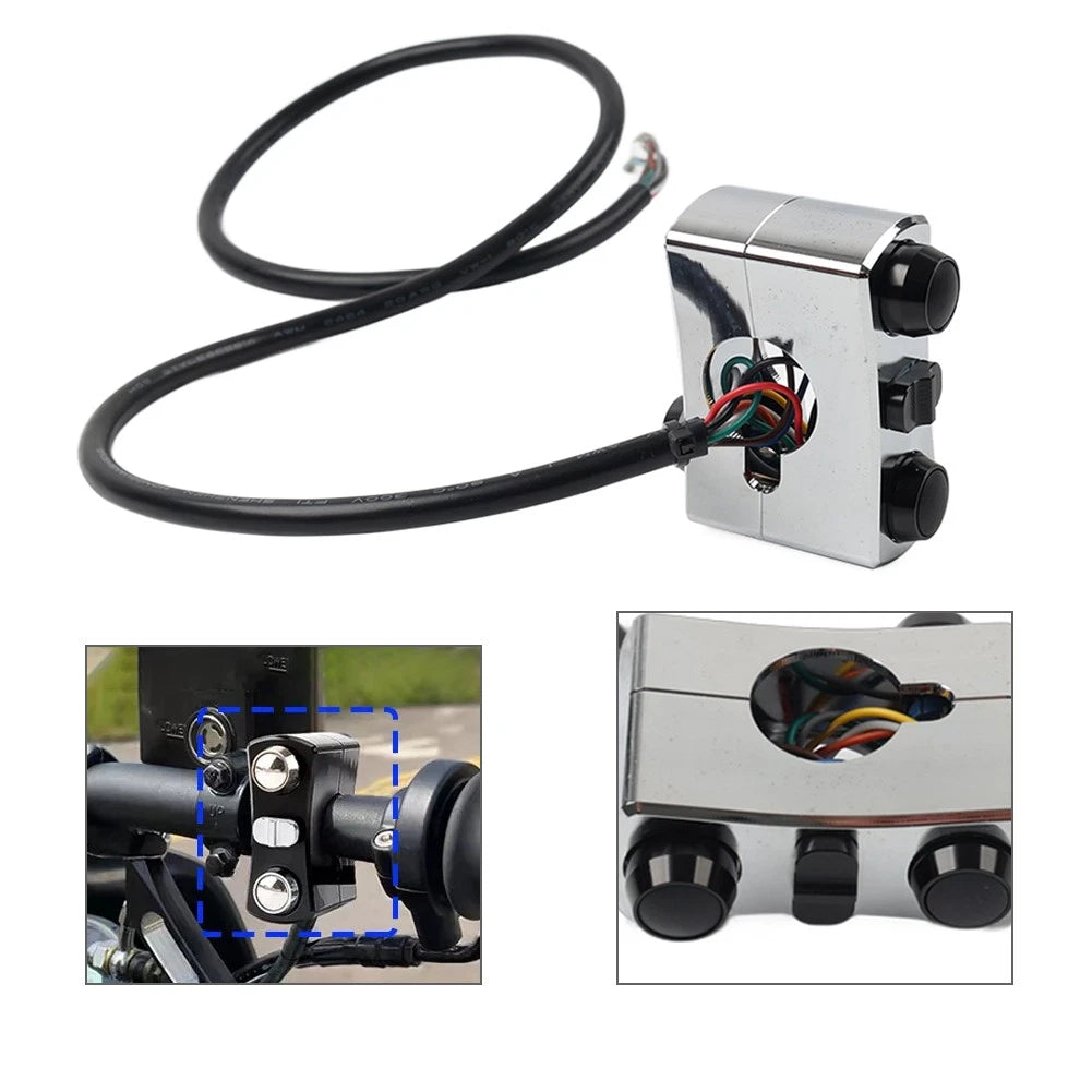 1" Handlebar Control Switch for Harley Bobber 