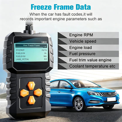 OBD2 Scanner for Ease Setup (Plug-Play) - Clear Reset Engine Error Code