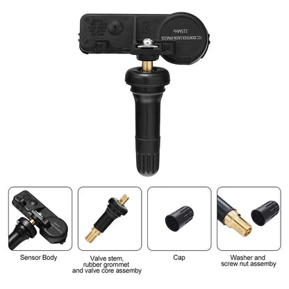 Set of 4 TPMS Tire Pressure Sensors for Chevy Impala (2006–2014) 15268606 13586335