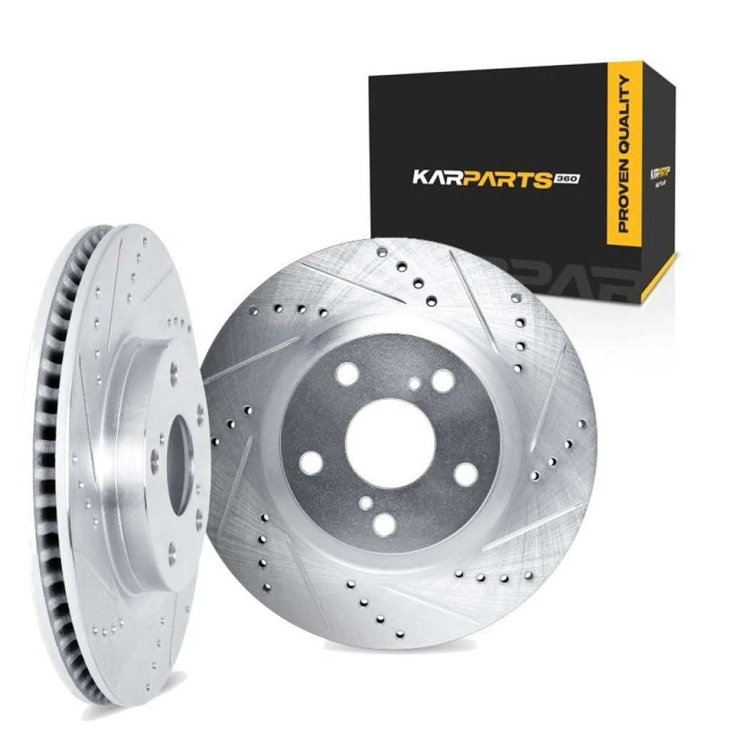 Brake Rotor Set for Honda Odyssey (2011–2014) ALX-PAU-DF-7002-59016-CLA1 Drilled Slotted