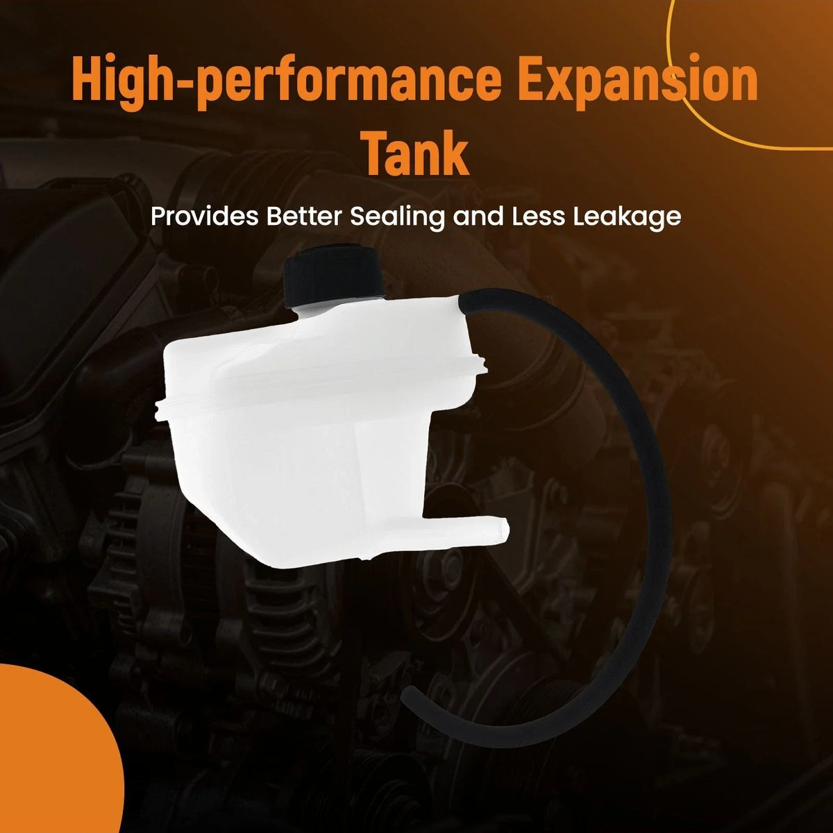 Coolant Reservoir Tank for Nissan QASHQAI (2007–2013) with Cap Hose