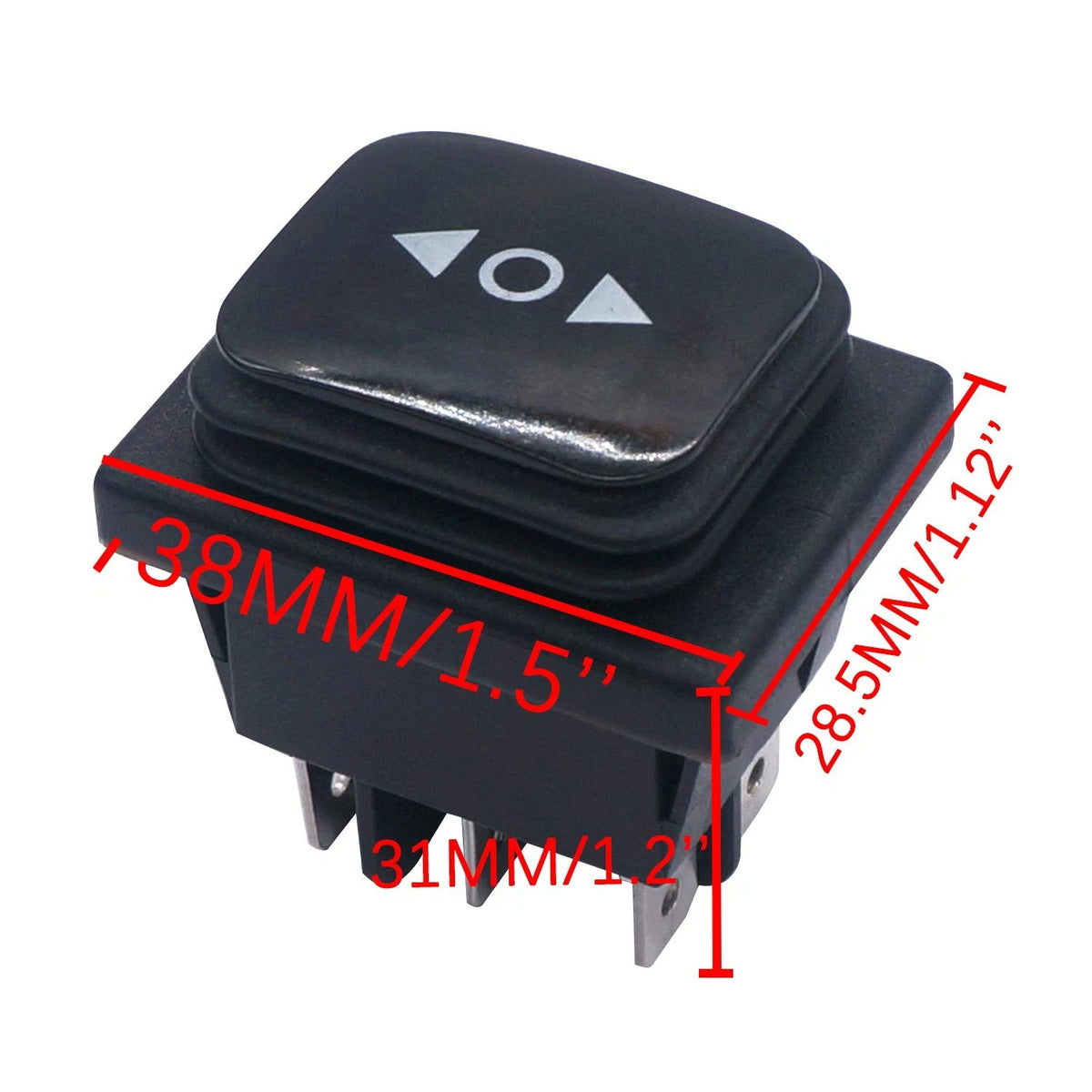 Momentary Polarity Reverse Switch for DC 12V Vehicles (Waterproof)