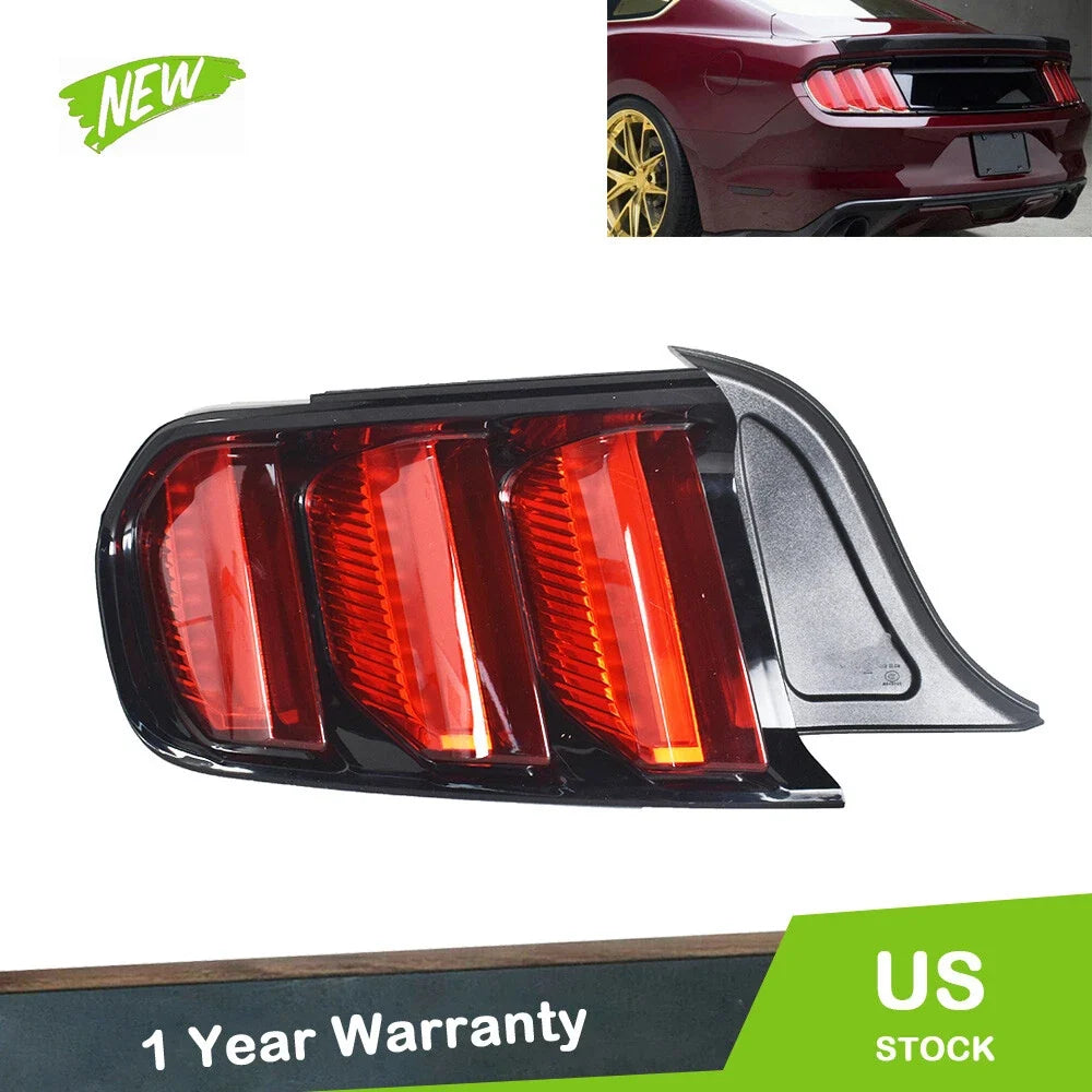 Taillights Rear LH/Driver for Ford Mustang (2015–2021) - Brake Tail Light Lamp Red