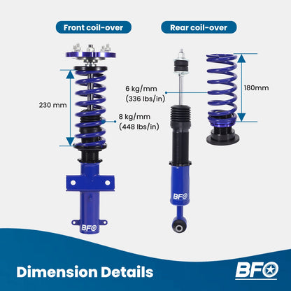 BFO Adjustable Coilovers for Ford Mustang S-197 (2005–2014) YVFJMI