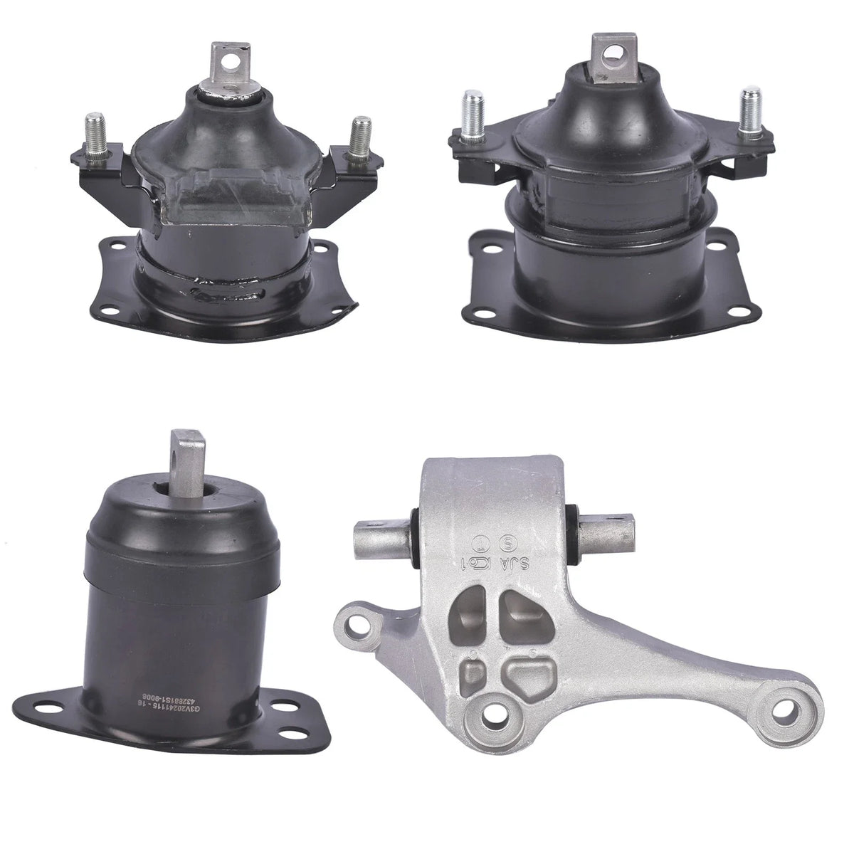 Set of 4 Engine Motor & Transmission Mounts for Acura RL (2005–2008)