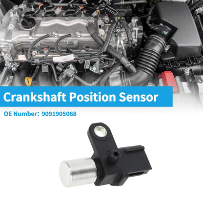 Crankshaft Position Sensor for Toyota (No. 9091905068) (1 Pc) Black Metal Plastic