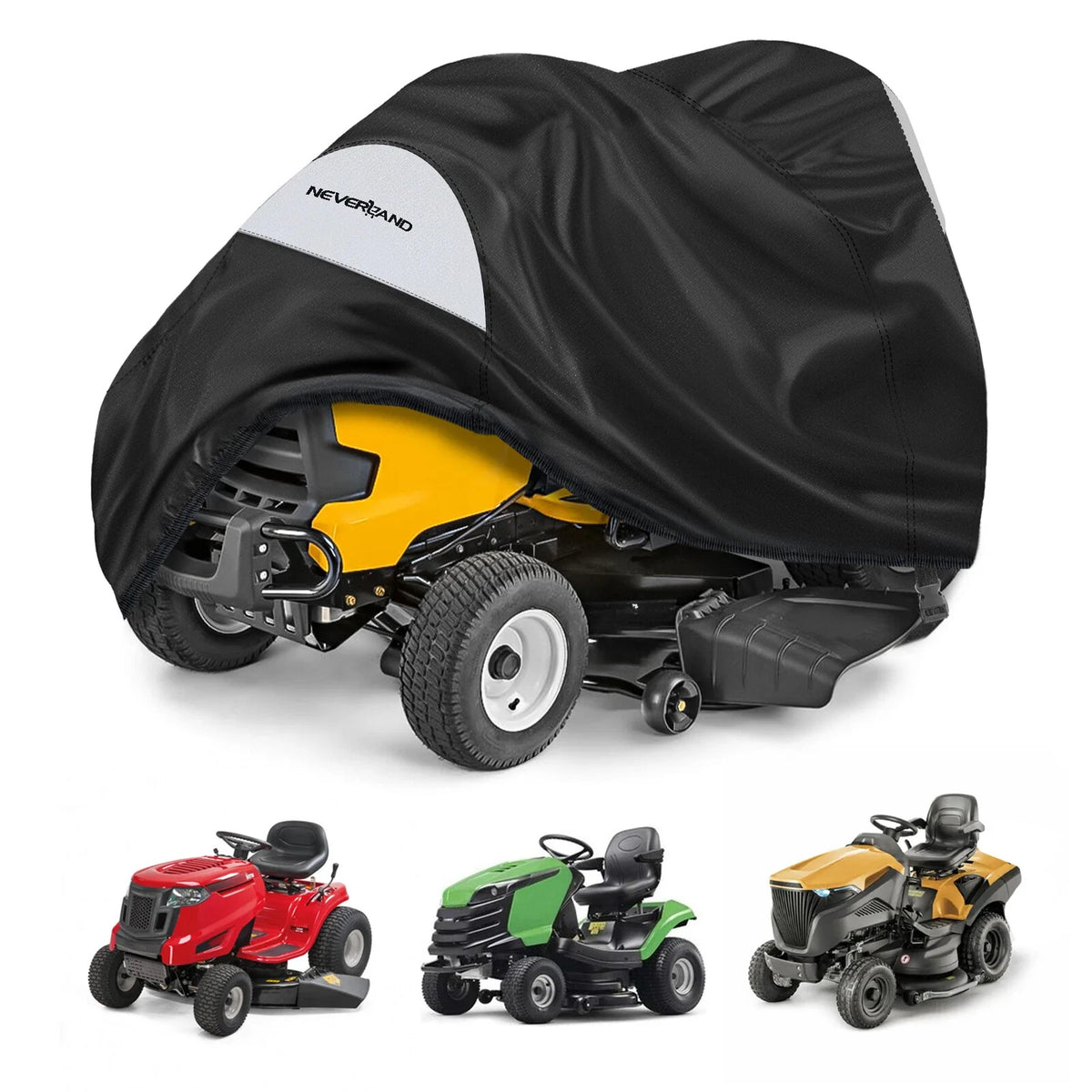 Lawn Mower Tractor Cover Waterproof for Riding Mower (72"L x 54"W x 46"H)