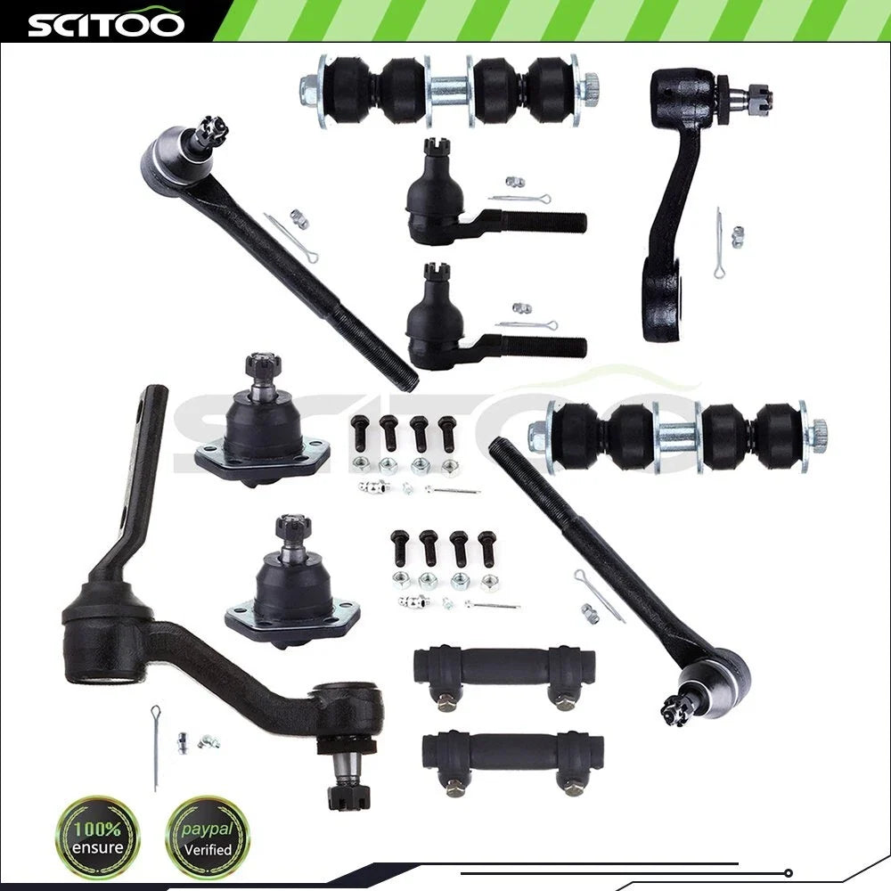 Front Lower Tie Rod End Ball Joint Kit for Chevrolet S10 GMC Sonoma (1995–2004)