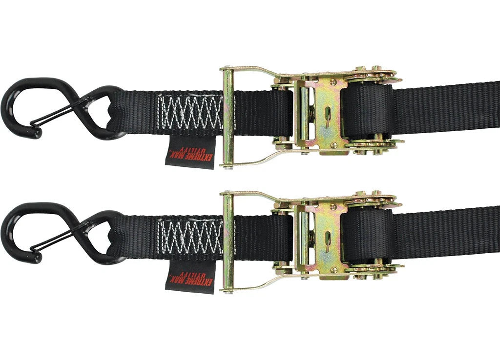 Pack of 2 Ratchet Tie-Down Straps for Utility (5900.1145)