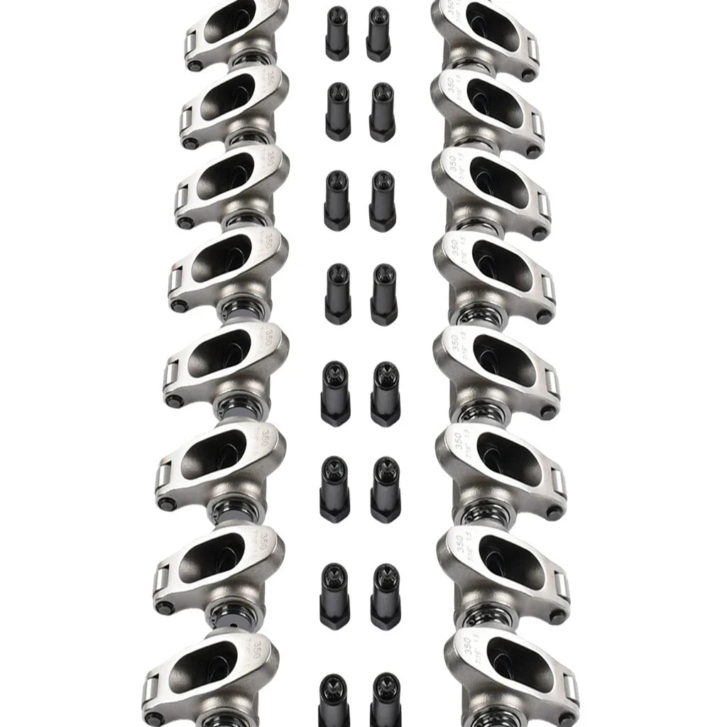 1.5 Ratio 7/16'' Stainless Steel Roller Rocker Arm Set for Chevy SBC 350 (1969–1995)