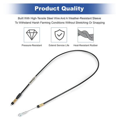 Hand Throttle Cable 40.74" for New Holland Boomer 4055 4060 TC48DA (SBA312070200)