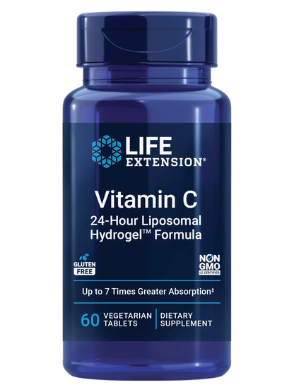 Vitamin C 24-Hour 60 Count for Life Extension