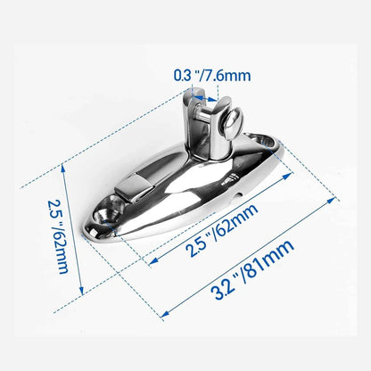 Quick Release Marine Hinge 82mm 92mm 316 Stainless Steel for Bimini Top