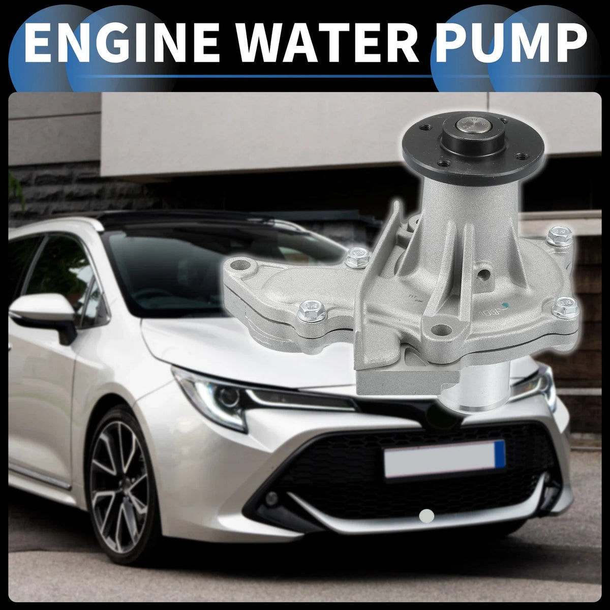 Water Pump for Toyota Corolla (1993–1997) No. 1611019135 with Rubber Ring Kit