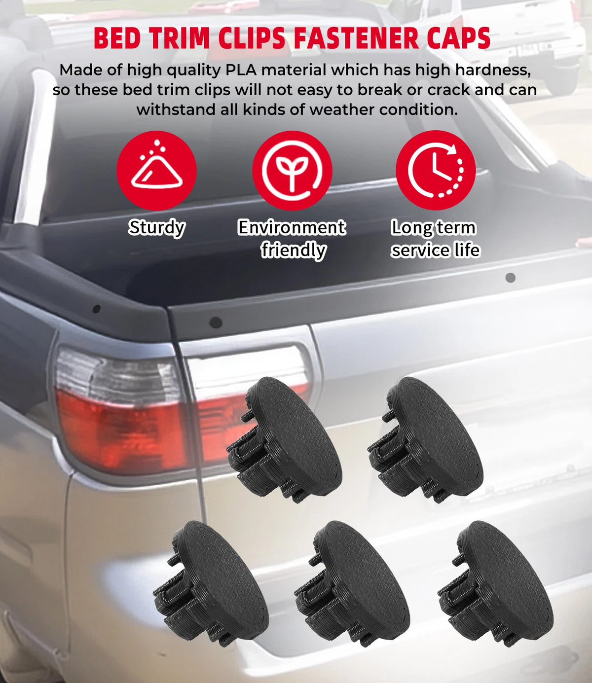 10x Fastener Caps for Subaru Baja (2003–2006)
