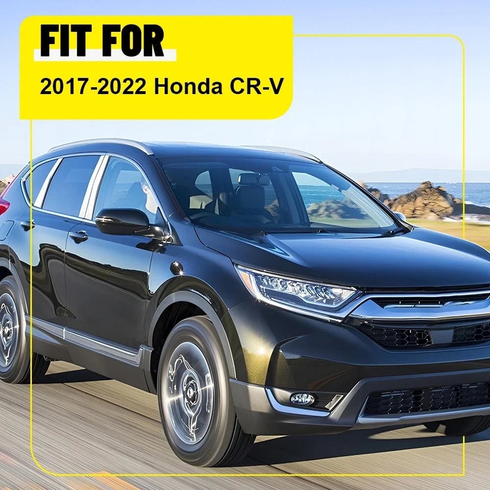 Set of 4 Door Pillar Post Trim Covers for Honda CR-V (2017–2022)