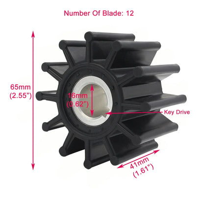 Water Pump Impeller Repair Kit for Sherwood G4 G5 M71 G7 G7B L10 L80 (10615K)