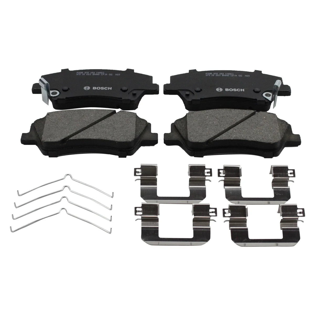 DuraGo Front Rotors & Bosch QuietCast Ceramic Disc Brake Pad Kit for Niro EV (2023–2024)