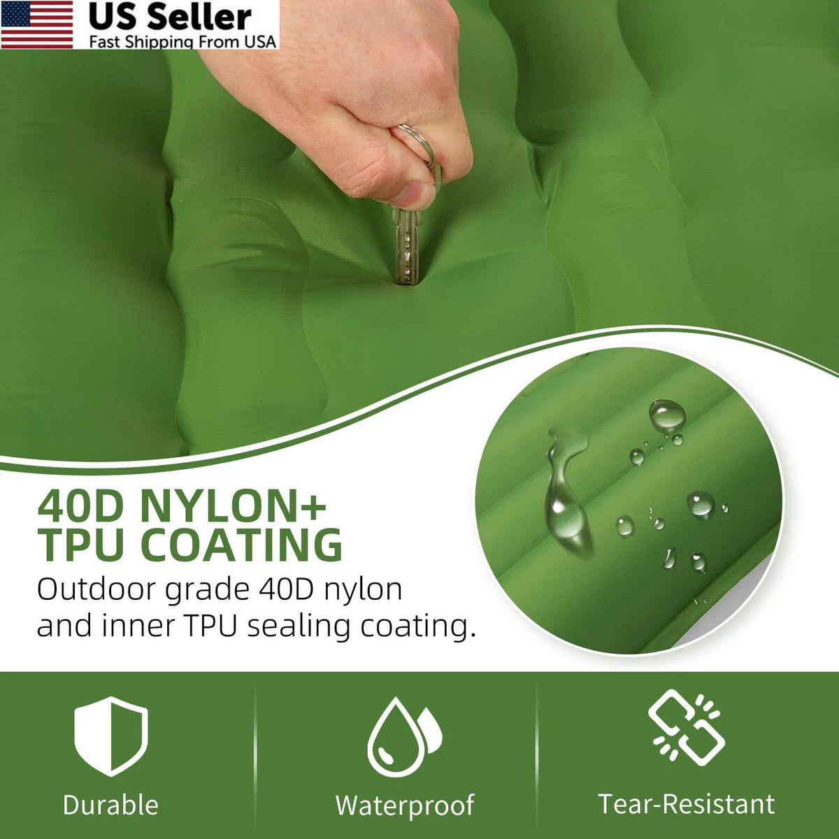 Extra Thick Camping Sleeping Pad for FNARMW (79x28x5 inches)