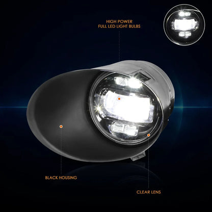 Clear Lens LED Projector Fog Lights for Toyota Tundra (2007–2014)