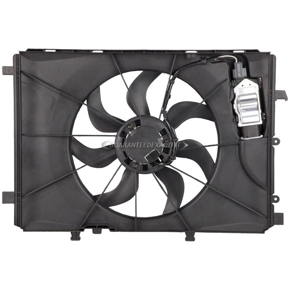 Cooling Fan Assembly for Mercedes SLK250 CLA250 GLA250 (2012–2016) 19-21274AN, 11921274-101, 2465000064