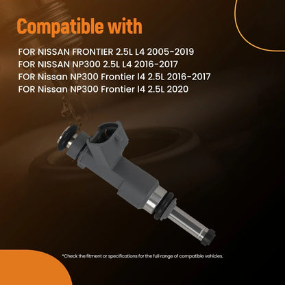 Set of 4 Fuel Injectors for Nissan Frontier 2.5L (2005–2019)