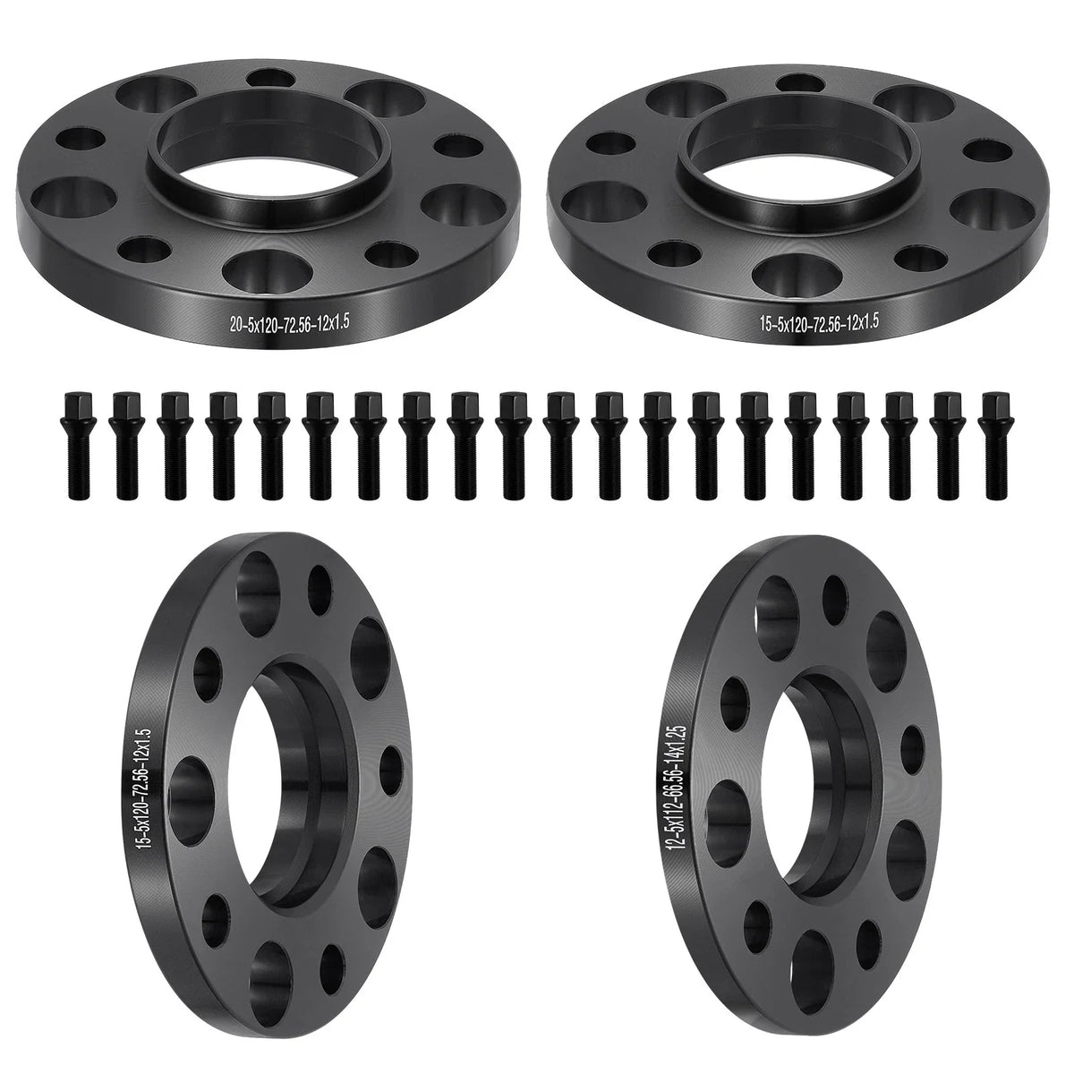 Set of 4 Wheel Spacers 15mm 20mm Hubcentric for BMW 320i (1992–1995)