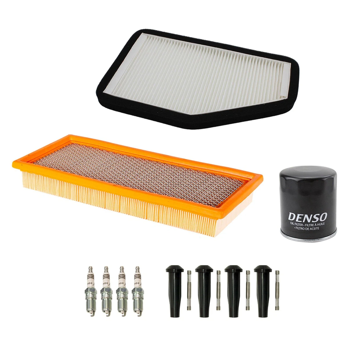 Tune Up Kit with 4 NGK Spark Plugs & Boots for Mazda Tribute (2001–2007)