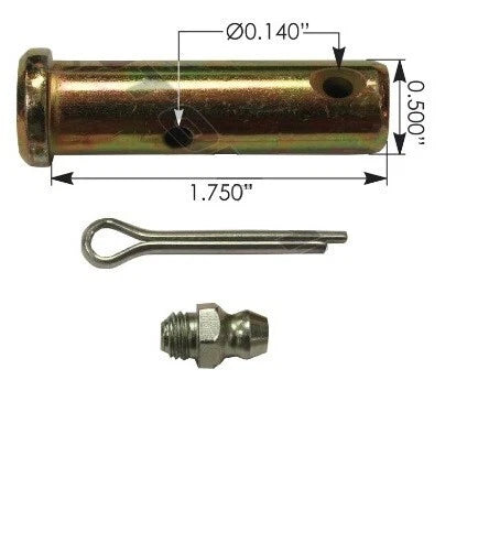 Pack of 4 Greasable Clevis Pin 1/2in E10952, 179.6000 for Automotive Use