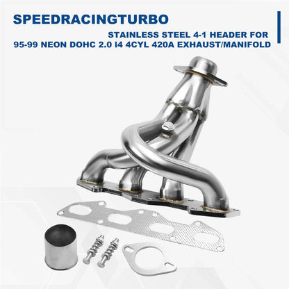 Stainless Steel 4-1 Header Exhaust/Manifold for Dodge Neon (1995–1999)