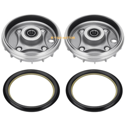 2 Front Brake Drum & Dust Seal for Honda Rancher 350 TRX350TE TRX350TM (2000–2006)
