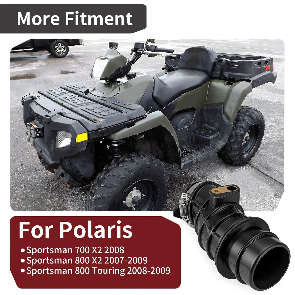 Air Intake System Carb Boot for Polaris Sportsman 700/800 (2008–2009)